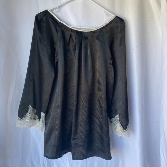 oscar de la renta pink label sm black white lace - Picture 2 of 3